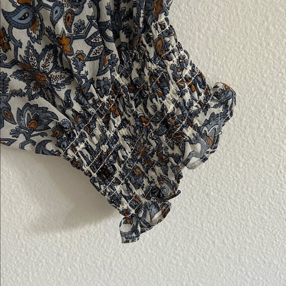 Veronica Beard Savile Dress Floral boho Size 10 Navy - Picture 5 of 12